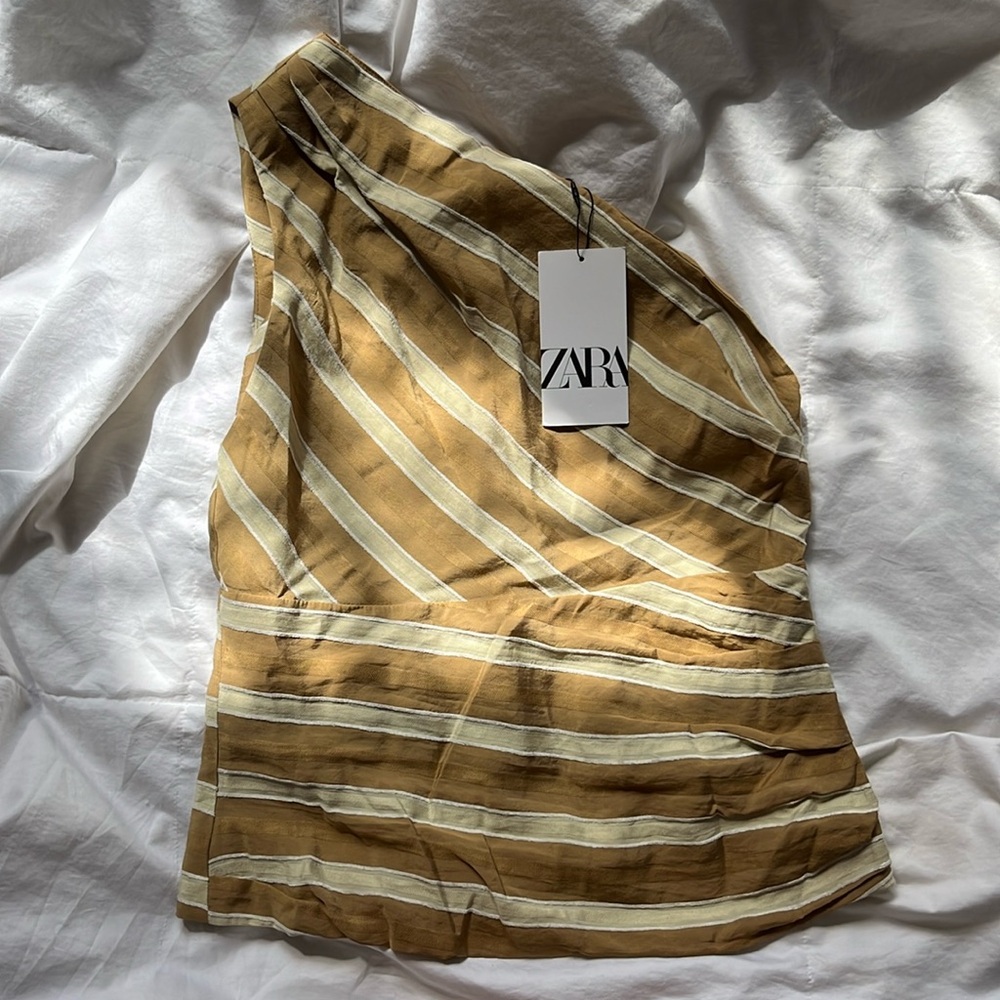 NWT Zara One Shoulder Blouse